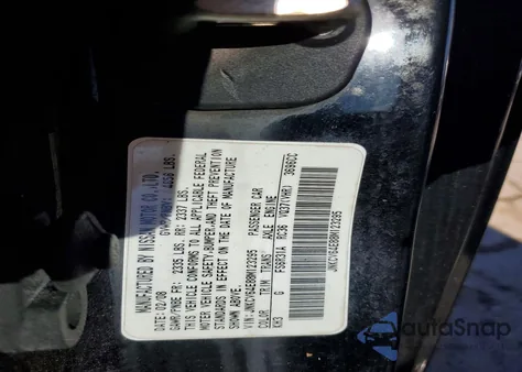 2008 Infiniti G37 Base z USA, uszkodzony, nr VIN JNKCV64E88M123295